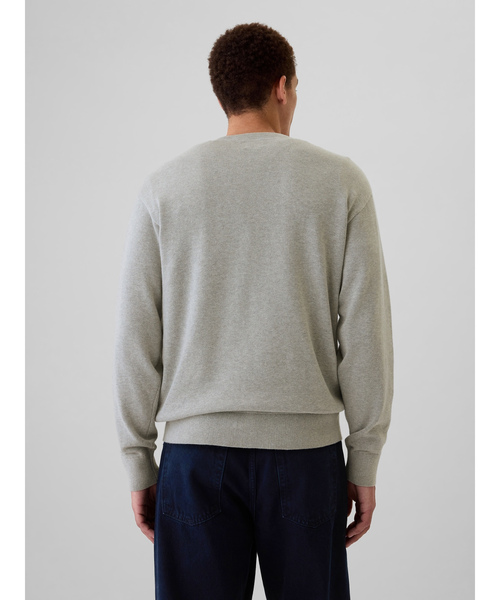 「GAP」 長袖ニット S グレー メンズ