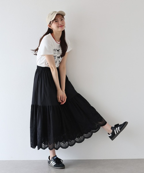 No.3●未使用★トリココムデギャルソン　綿レースのスカート　ホワイト tricot COMME des GARCONS トリココムデギャルソンtricot 螺旋