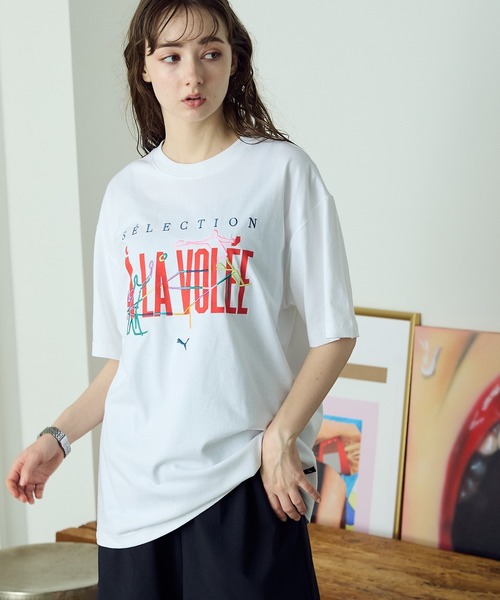 tシャツ PUMA/プーマ ア ラ ヴォレ グラフィック 半袖 Tシャツ レディース
