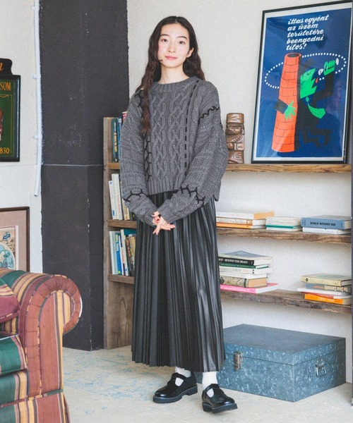 「niko and...」 長袖ニット MEDIUM グレー レディース_画像2