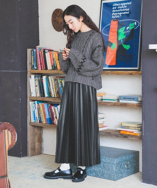 「niko and...」 長袖ニット MEDIUM グレー レディース_画像3