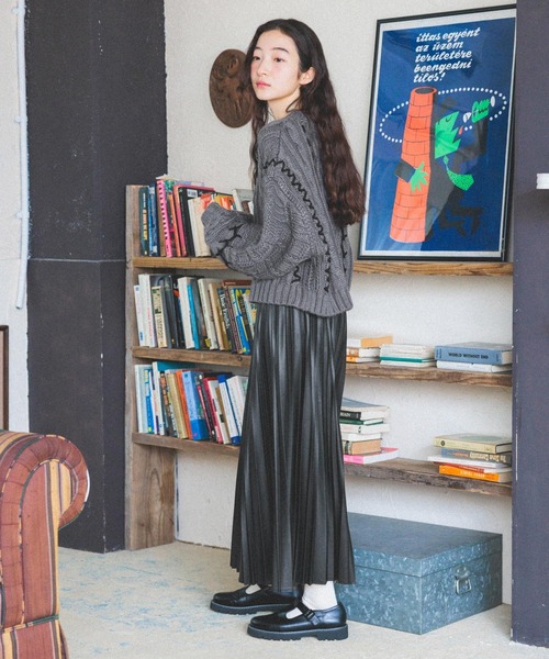 「niko and...」 長袖ニット MEDIUM グレー レディース_画像4