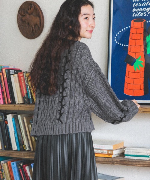 「niko and...」 長袖ニット MEDIUM グレー レディース_画像6