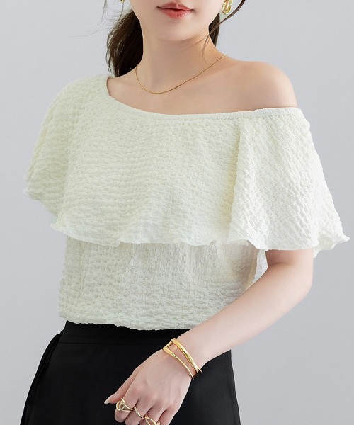 DAY CLOSET ブラウス シャツ レディース 3WAYオフショル風