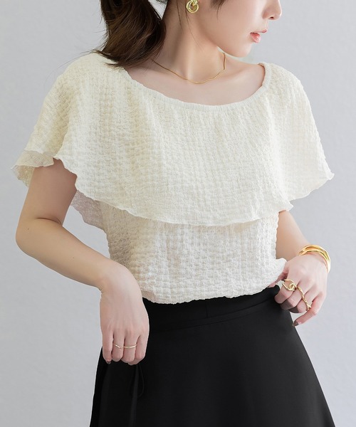 DAY CLOSET ブラウス シャツ レディース 3WAYオフショル風