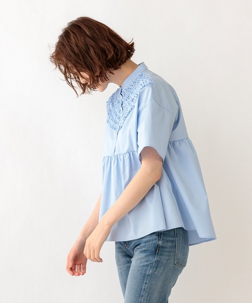 「Sono」 半袖ブラウス 1 ネイビー レディース Sono 「Sono」 半袖ブラウス 1 ネイビー レディース : ZOZOTOWN