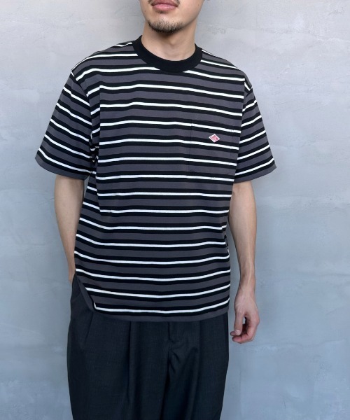 DANTON ブラック　半袖シャツ Danton 「DANTON」 半袖Tシャツ L ブラック レディース