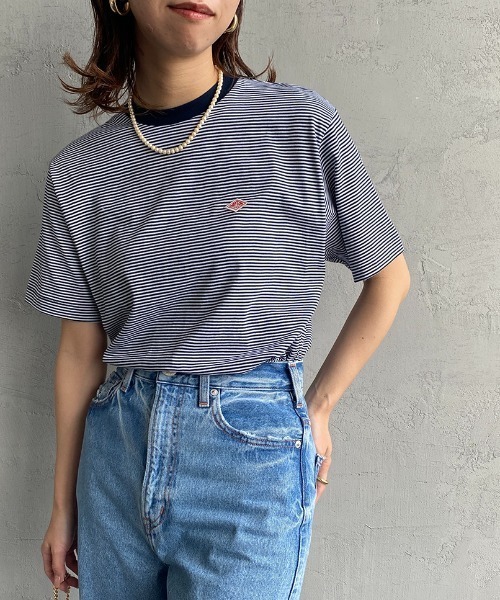 Danton 「DANTON」 半袖Tシャツ S size ネイビー レディース