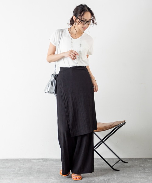 tシャツ 「汗ジミ防止＆UVカット」さらっと1枚で決まる！大人の品と機能が光るVネックTシャツ！フレンチスリーブで華奢見えを叶えながら、快適な着心地と | MILLION CARATS | 30