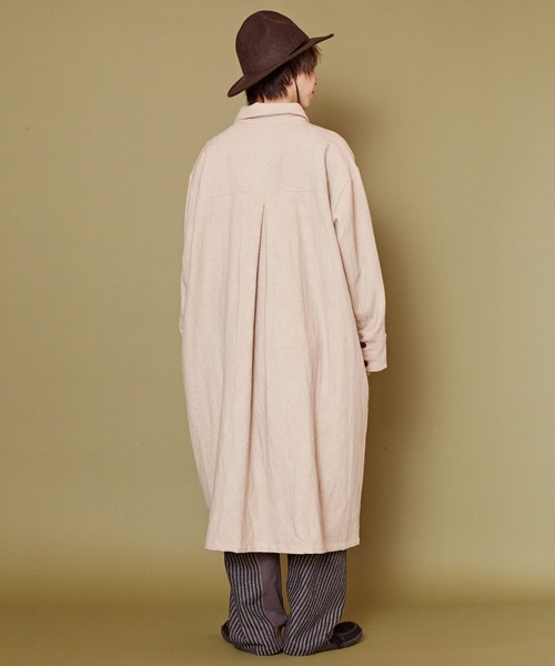 「チャイハネ」 「Amina」コート FREE イエロー メンズ_画像9