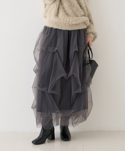 ROUGE VIF Sophie スカート 「一部店舗限定」チュールフォルムスカート