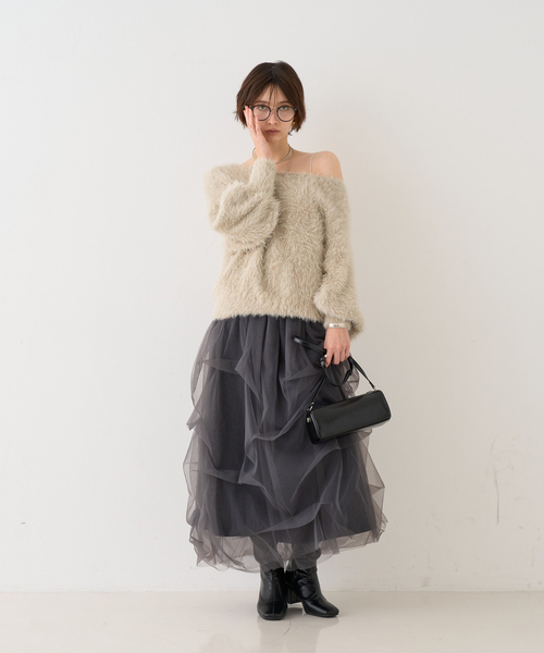 ROUGE VIF Sophie スカート 「一部店舗限定」チュールフォルムスカート