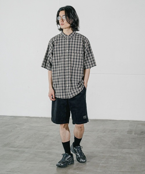 BAYFLOW（ベイフロー） シャツ 半袖 「トレンド柄」 アソートチェック