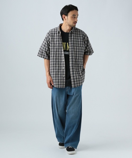 BAYFLOW（ベイフロー） シャツ 半袖 「トレンド柄」 アソートチェック