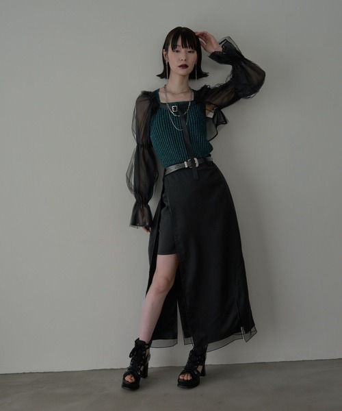 HARE スカート 「NARROW STYLE/WEB・一部店舗限定」シアー