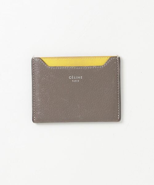 【美品✨】セリーヌ　カードケース　名刺入れ　ブラウン　バイカラー CELINE 「CELINE」 バイカラー カードケース - ブラウン