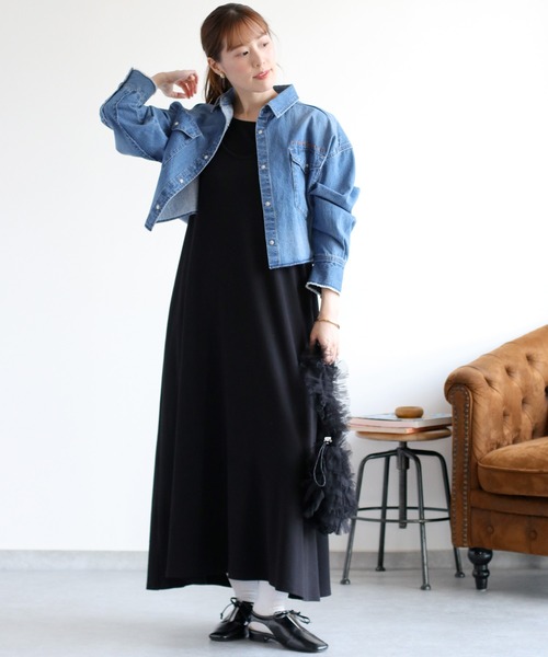 cepo（セポ） ワンピース 「前後2way」重ねレイヤーノースリーブ