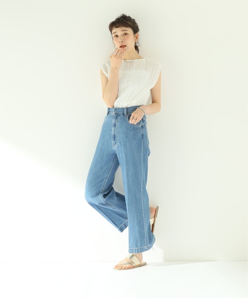 [JOURNAL STANDARD relume] обработка Denim брюки 36 голубой женский 