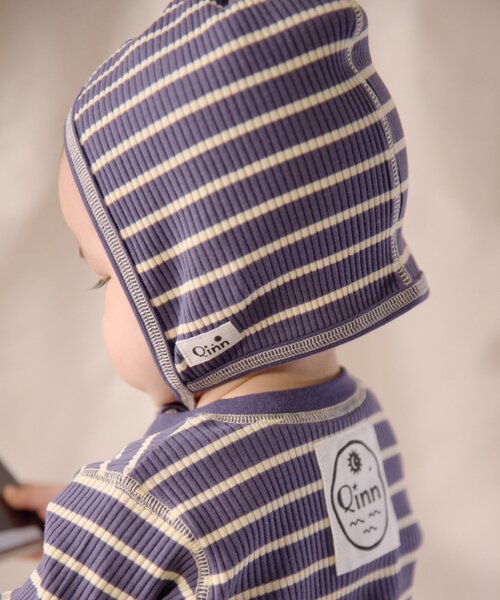 CIAOPANIC TYPY ベビー 「BABY」「Qinn」ボーダーリブボンネット