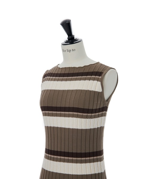 Her lip to 「Her to」 ノースリーブワンピース S ブラウン レディース