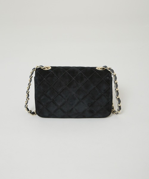 ★AULENTTI★新品★キルティングチェーンショルダーミニバッグ　黒 AULENTTI（オウレンティ） ショルダーバッグ バッグ AULENTTI