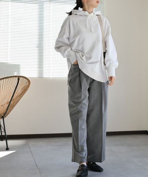 「sakishimatokyo」 プルオーバーパーカー FREE チャコール レディース_画像2