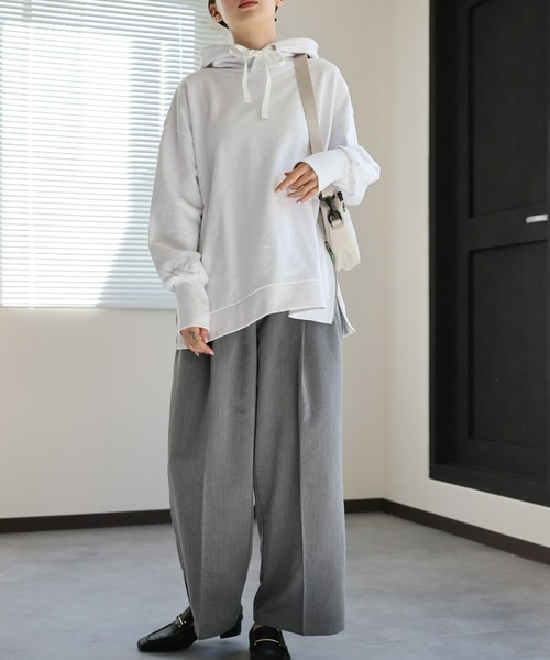 「sakishimatokyo」 プルオーバーパーカー FREE チャコール レディース_画像7