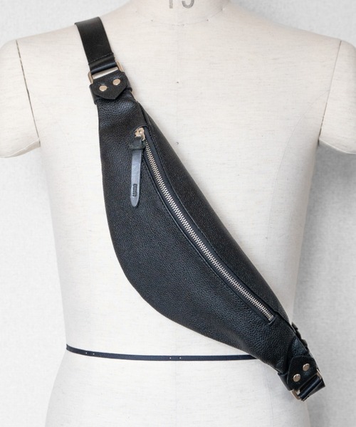 SENTI（センティ） ウエストポーチ SENTI SHRINK LEATHER FLAT BODY