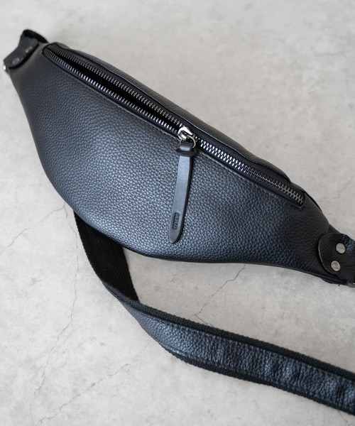 SENTI（センティ） ウエストポーチ SENTI SHRINK LEATHER FLAT BODY