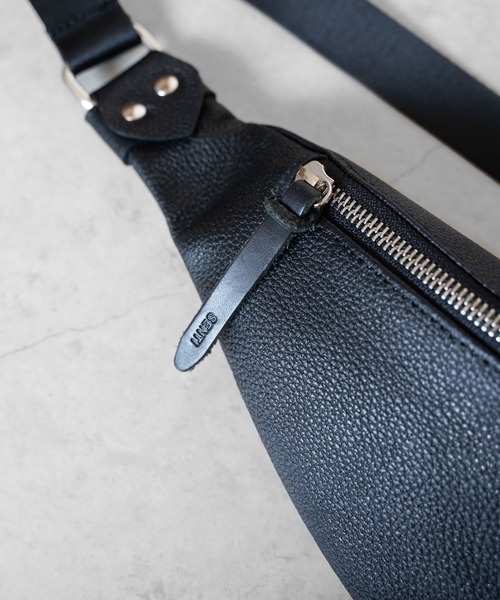 SENTI（センティ） ウエストポーチ SENTI SHRINK LEATHER FLAT BODY