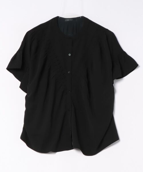 「INTERPLANET」 半袖ブラウス FREE オフホワイト レディース_画像3