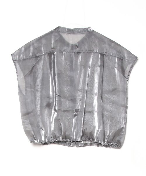 「CITEN」 半袖ブラウス FREE ダークグレー レディース_画像2