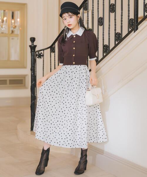 WILLSELECTION（ウィルセレクション） ロング スカート ダルメシアン