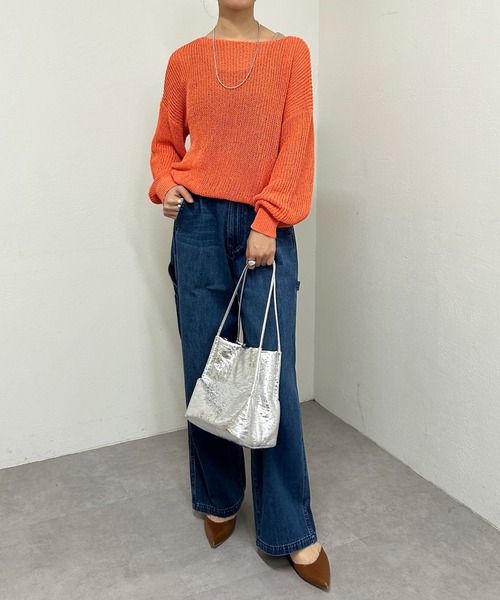 「SHENERY」 長袖ニット FREE ブラック レディース_画像2