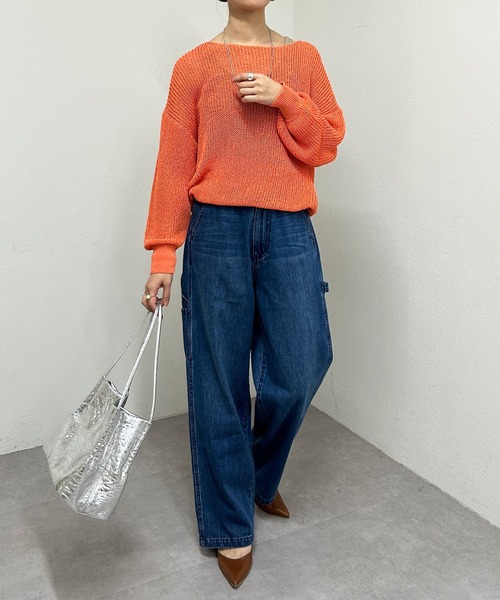 「SHENERY」 長袖ニット FREE ブラック レディース_画像3