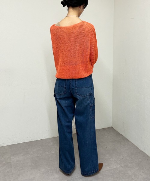 「SHENERY」 長袖ニット FREE ブラック レディース_画像4