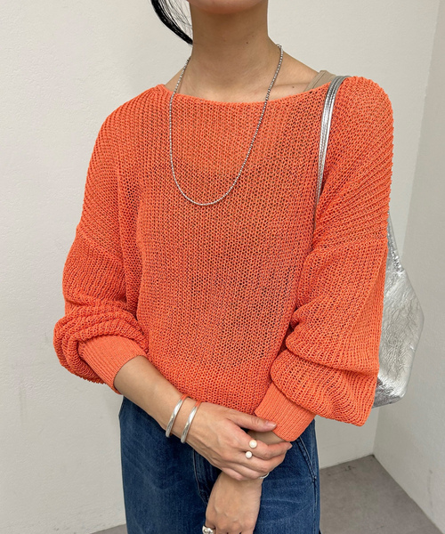 「SHENERY」 長袖ニット FREE ブラック レディース_画像7