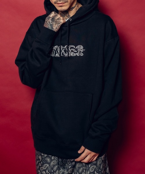 新品未使用Subcietyサブサエティ　パーカー　ブラック　XL Subciety（サブサエティ） パーカー Full zip hoodie メンズ