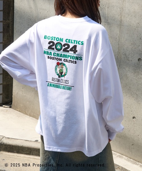 NBA tシャツ 「NBA」NBA CHAMPIONS TEAM PRINT Long Sleeve Tee