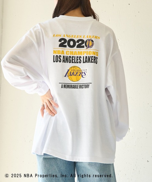 NBA tシャツ 「NBA」NBA CHAMPIONS TEAM PRINT Long Sleeve Tee