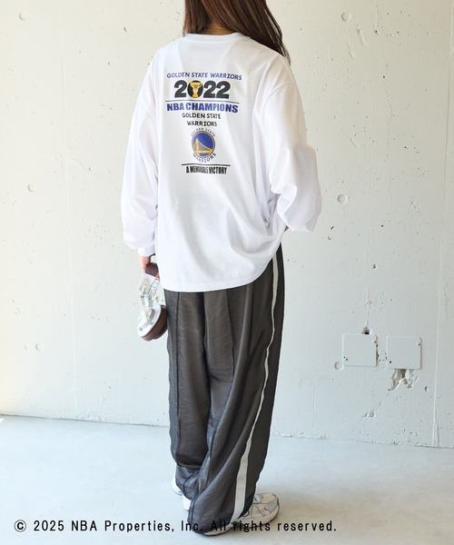 NBA tシャツ 「NBA」NBA CHAMPIONS TEAM PRINT Long Sleeve Tee
