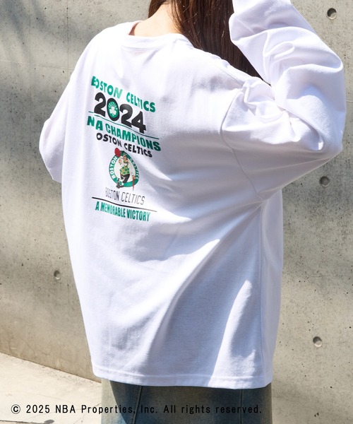 NBA tシャツ 「NBA」NBA CHAMPIONS TEAM PRINT Long Sleeve Tee