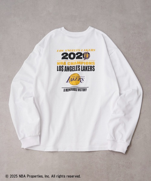 NBA tシャツ 「NBA」NBA CHAMPIONS TEAM PRINT Long Sleeve Tee