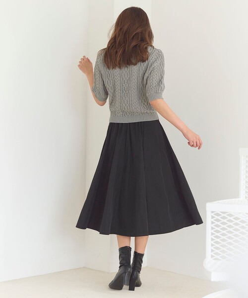 「Feroux」 半袖ニット F グレー レディース_画像4