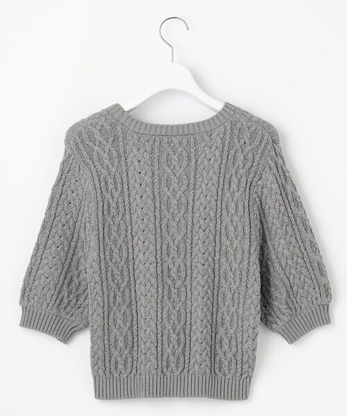 「Feroux」 半袖ニット F グレー レディース_画像8