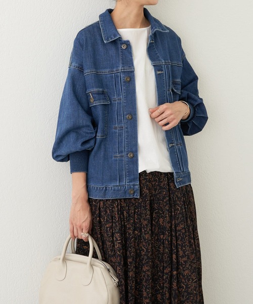 BEARDSLEY デニムジャケット 1サイズ ブルー　未使用 BEARDSLEY（ビアズリー） デニムジャケット - ブルー レディース