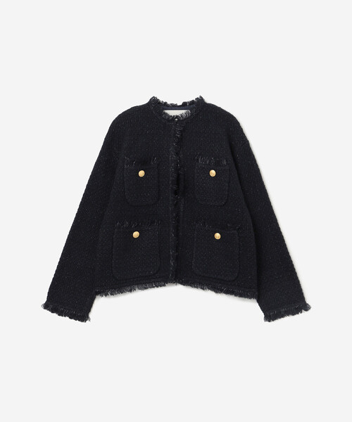 ADAWAS（アダワズ） カーディガン | 「別注」ツイードニット