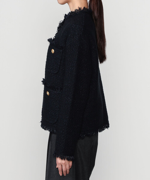 ADAWAS（アダワズ） カーディガン | 「別注」ツイードニット