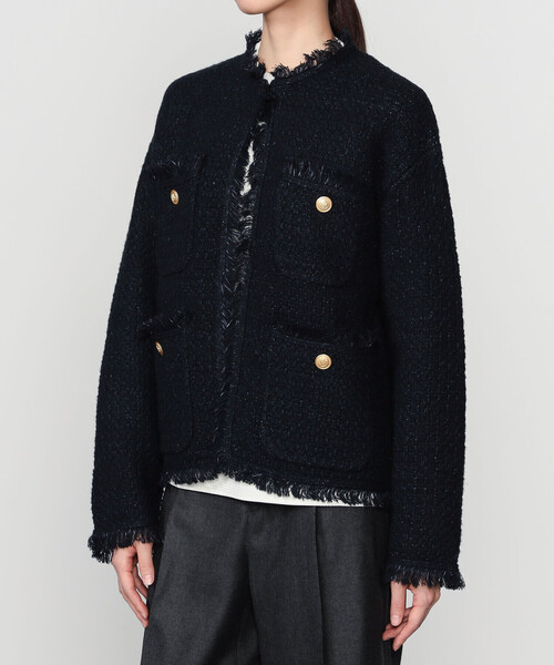 ADAWAS（アダワズ） カーディガン | 「別注」ツイードニット