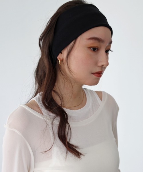 ANME ヘアバンド ANMEロゴワイドヘアバンド : ZOZOTOWN Yahoo!店